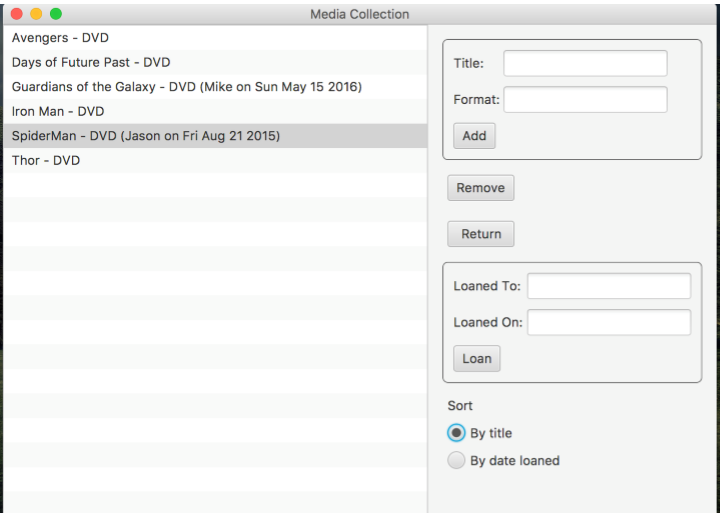 We will be switching out a menu-driven interface in Java with a