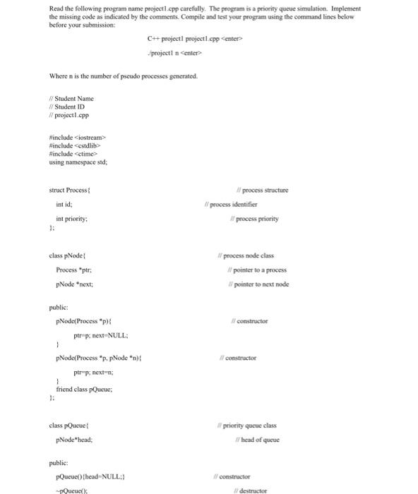 Can I get help on this hw please. Please code in C++.