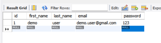  /** TODO * Implement DAO method used login user */ public
