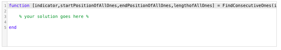 a logical row array of any length the locations where a sequence