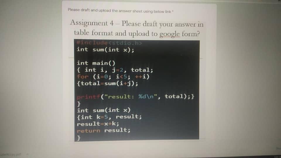  Please draft and upload the answer sheet using below link Assignment