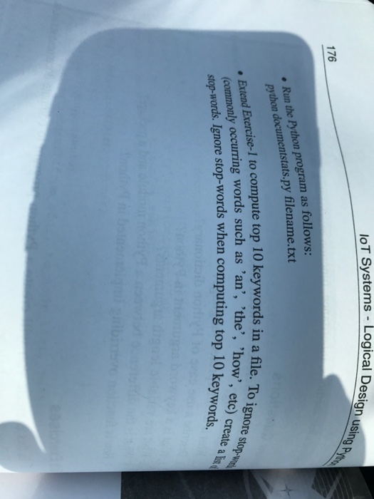 Python program to compute document statistics t file with some random text,