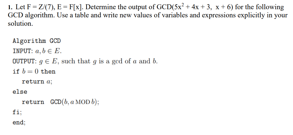 algorithmics mathematics IT SHOULD BE SOMETHING LIKE THAT ::::::: 1. Let F
