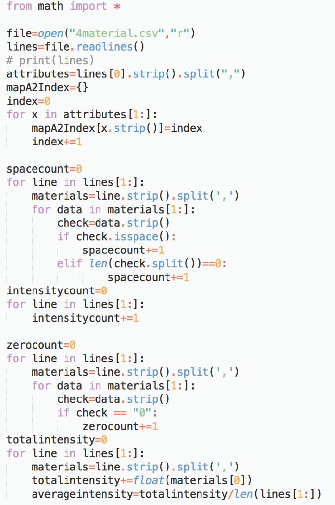 Python help! I need help with these questions! i included a screen