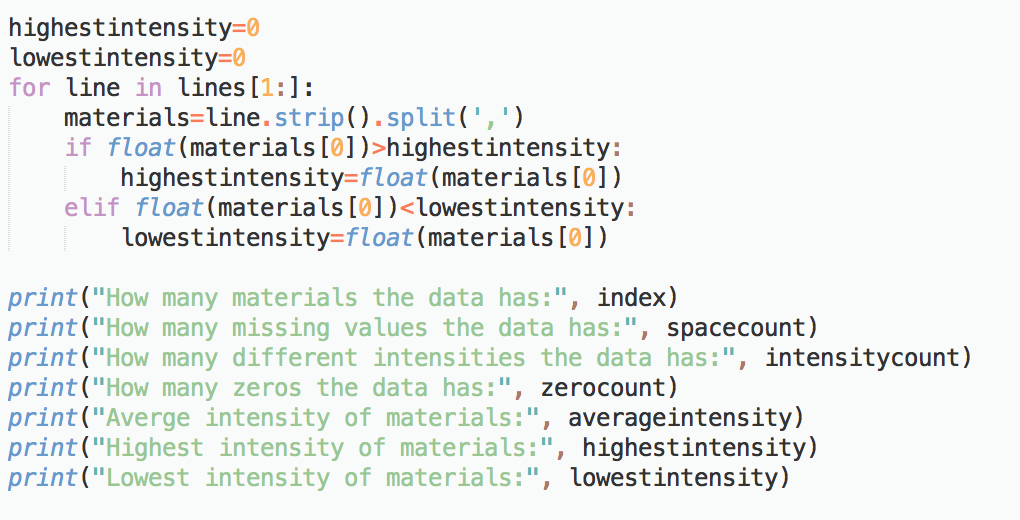 shot of the data and what i have done for the project