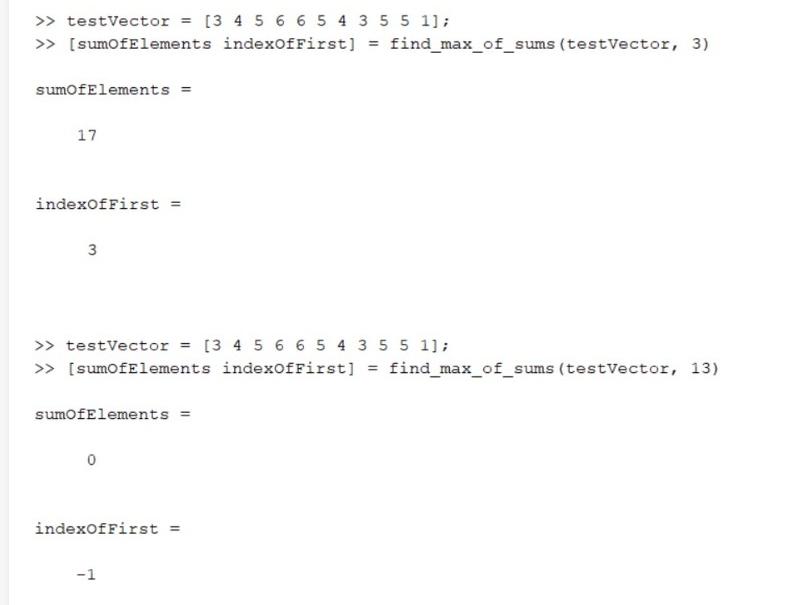 as input arguments. The duty of the function will be finding the
