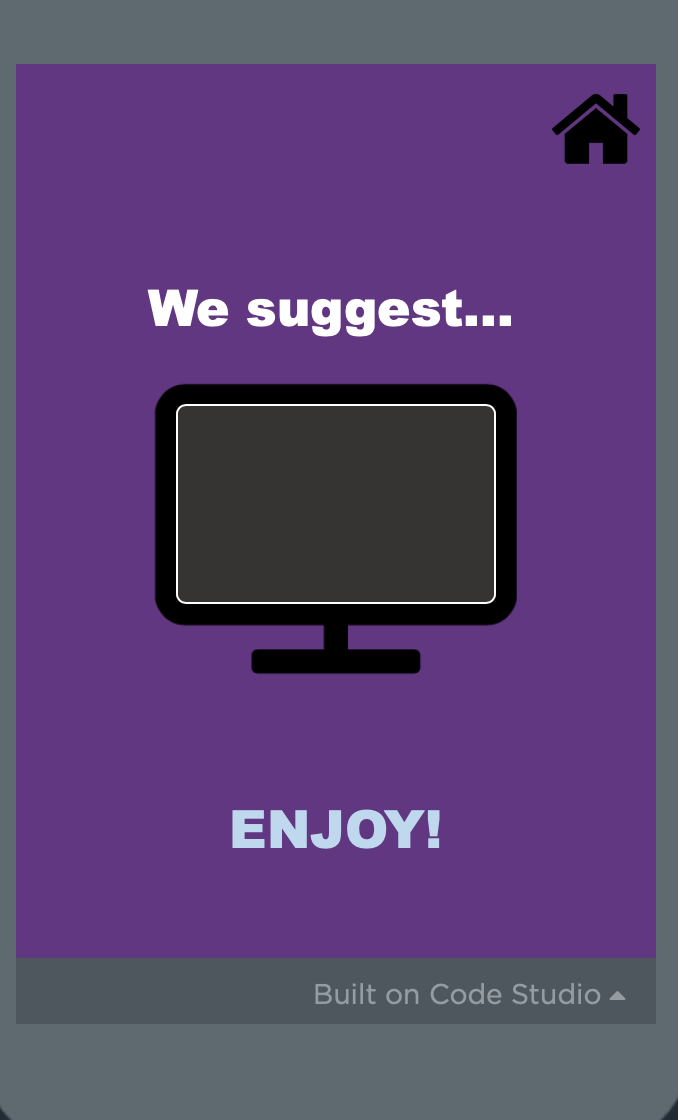 'Movie Genre', and choice of either 'movie' or 'tv show'. I have