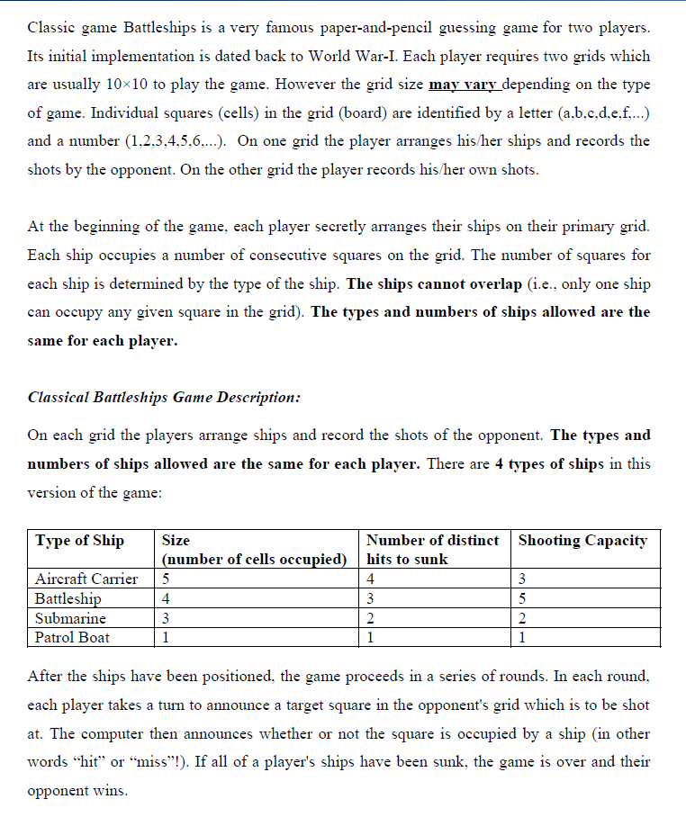 THE ULTIMATE BATTLISHIPS (SALVO MODE) . This code should be written in
