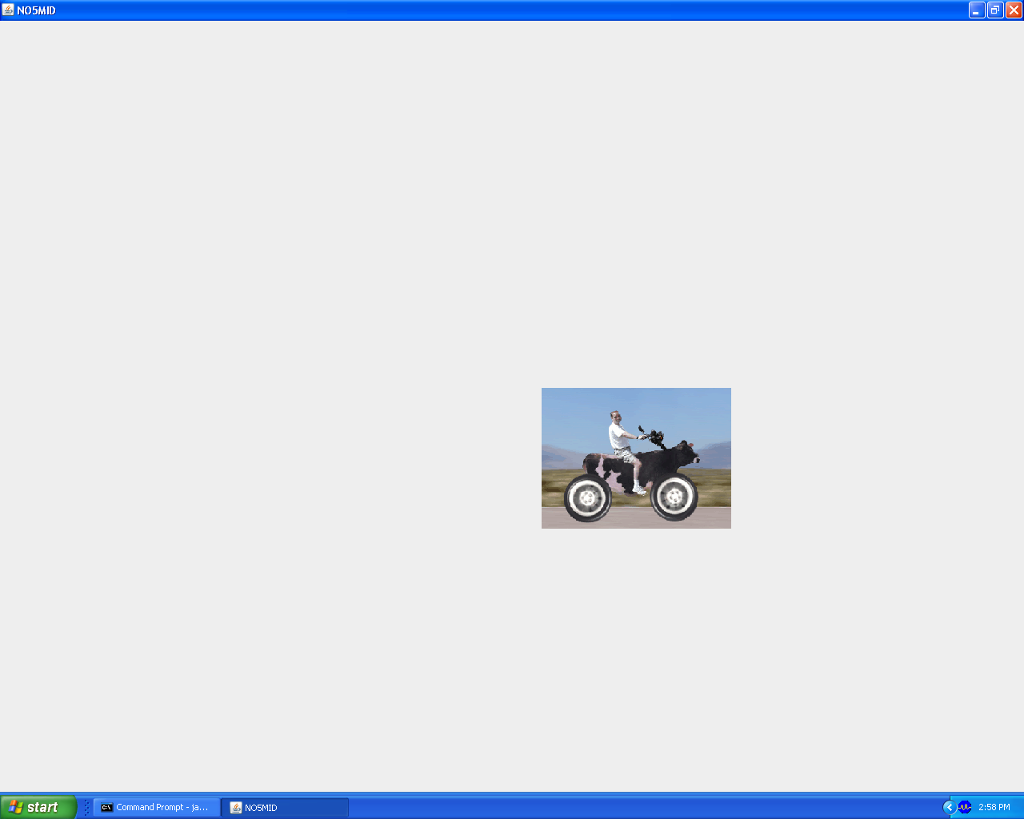 Write a Java program so that you can move an image by