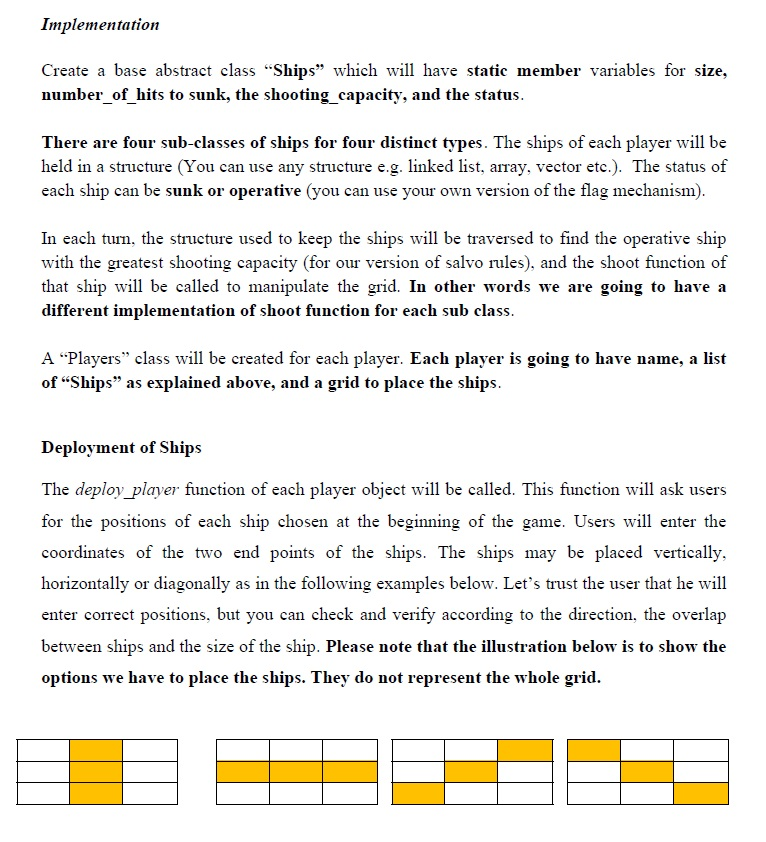 Individual squares (cells) in the grid (board) are identified by a letter