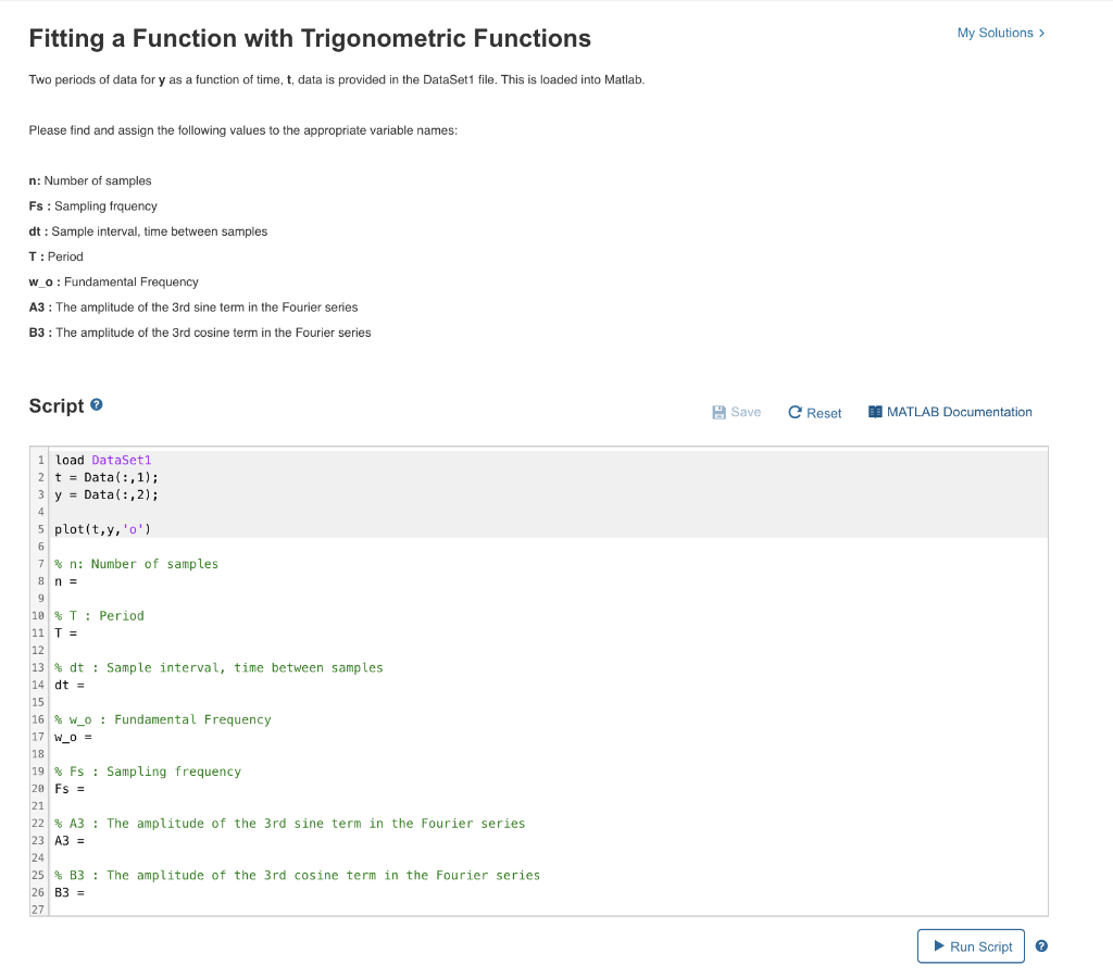  Fitting a Function with Trigonometric Functions My Solutions > Two periods
