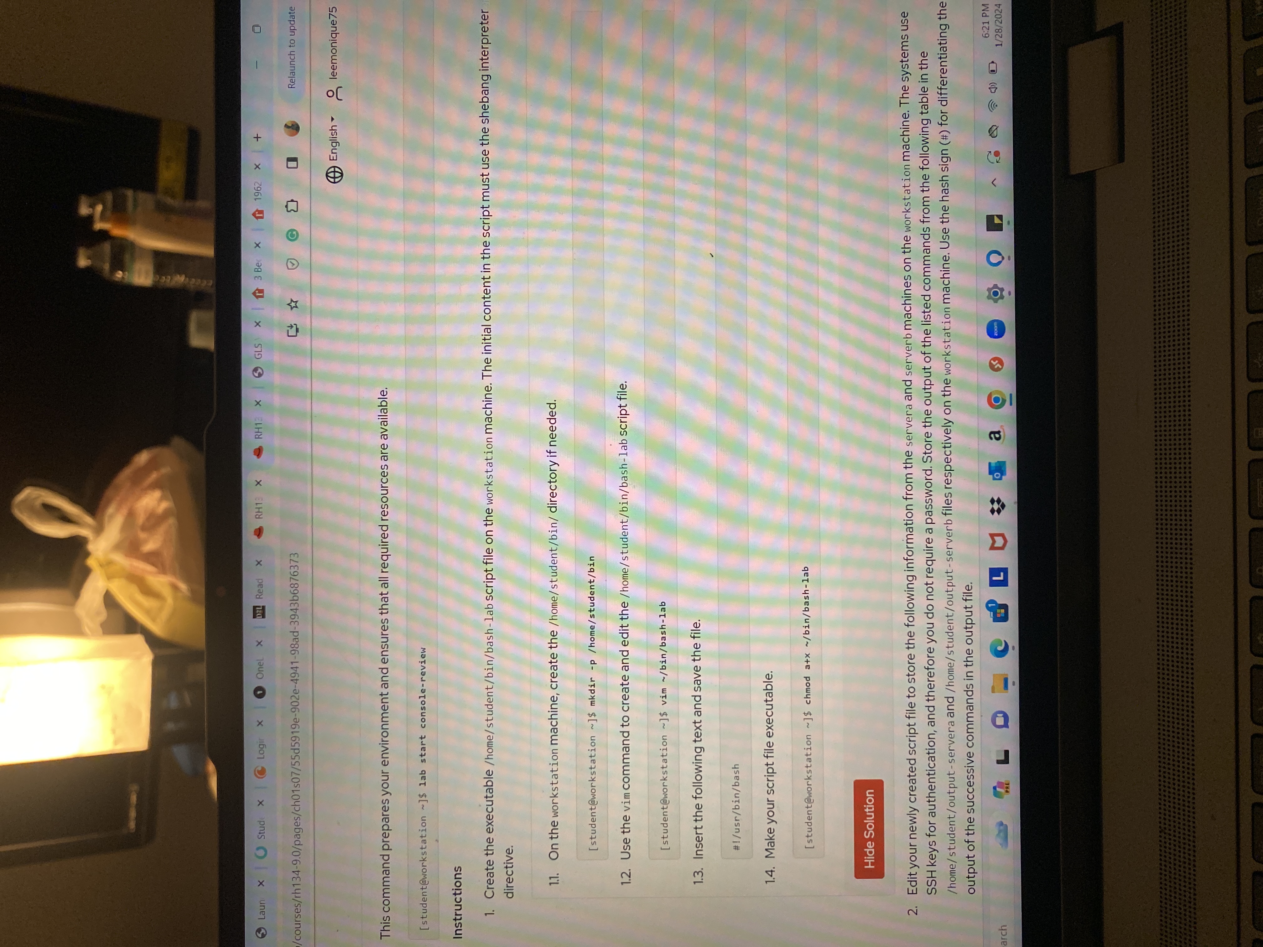  This command prepares your environment and ensures that all required resources