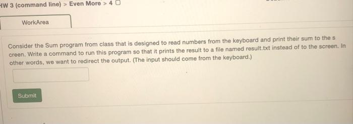 to read numbers from the keyboard and print their sum to the