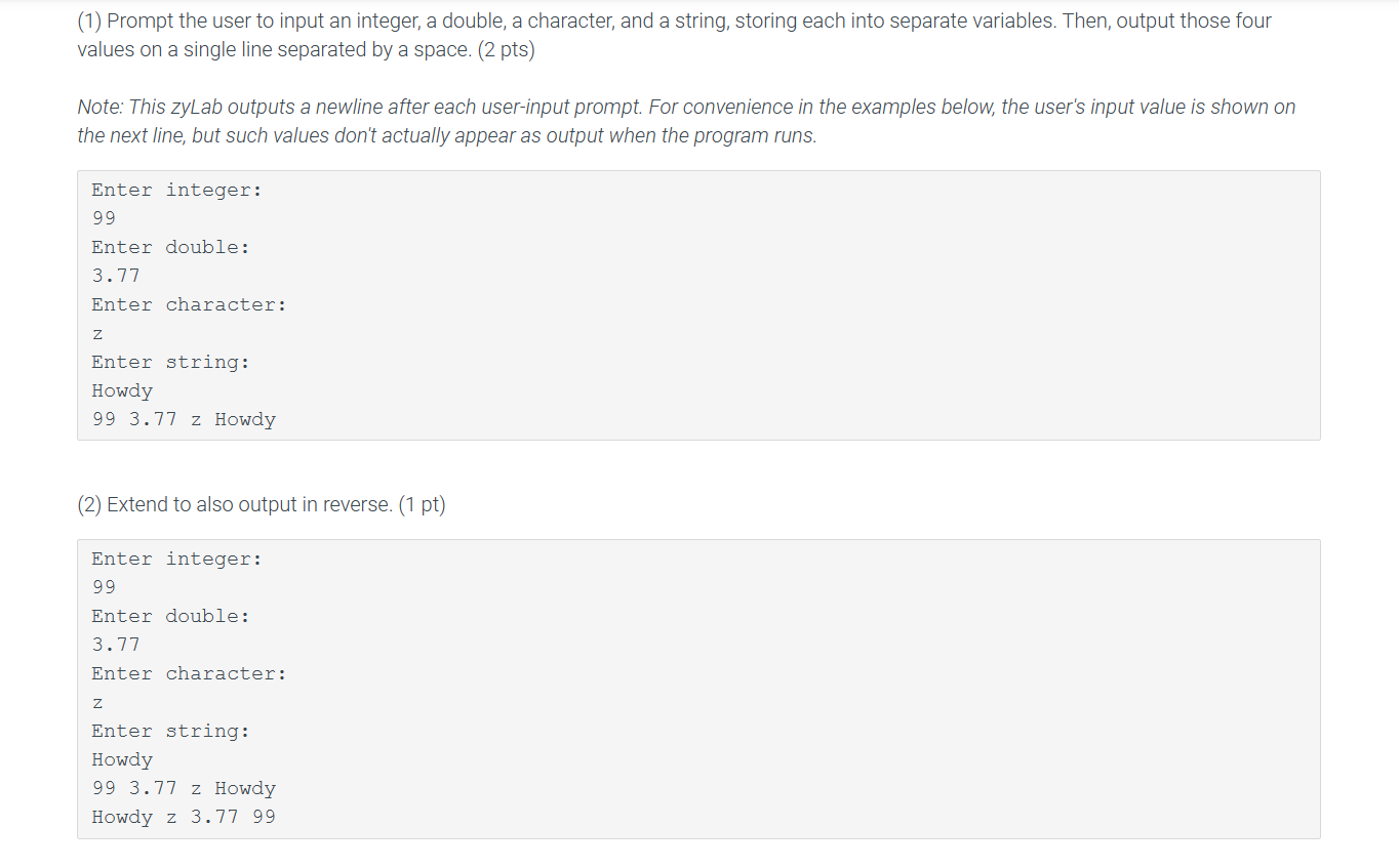 In Java please. (1) Prompt the user to input an integer, a