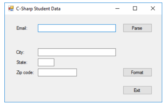 C-Sharp University needs you to create a form that will add code