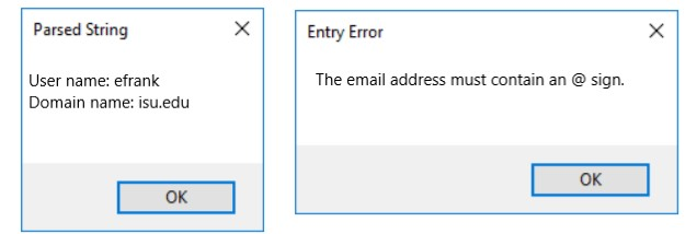 that parses a students email address and formats the city, state, and