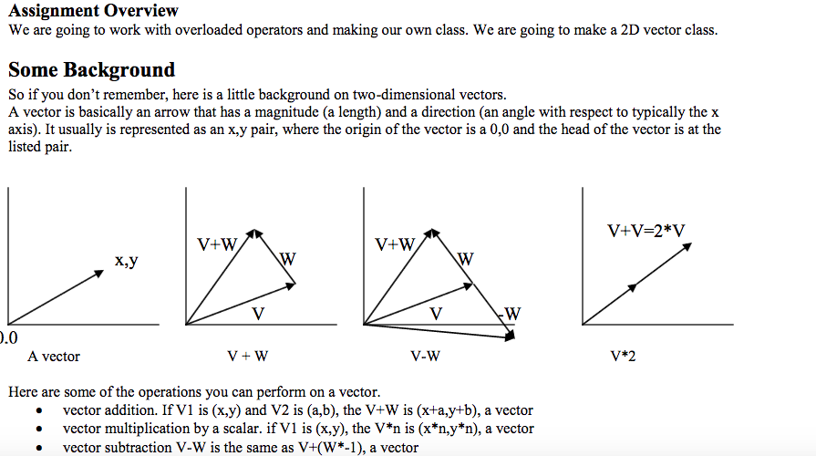 in Python http://www.cse.msu.edu/~cse231/Online/Labs/Lab14/Lab14.pdf Assignment overview We are going to work with overloaded