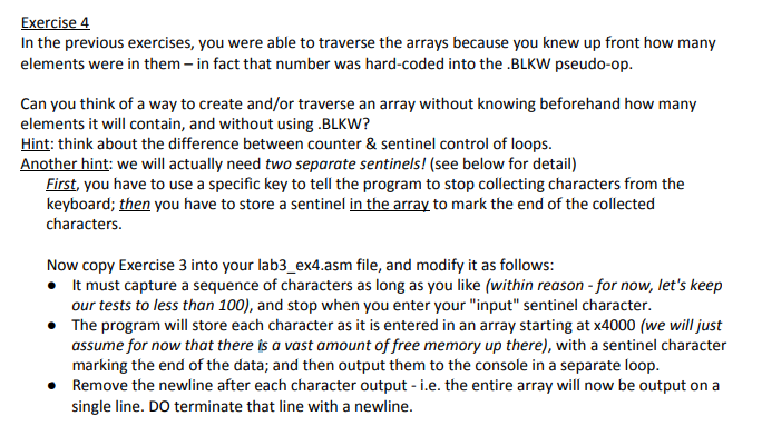  Solution for Exercise 3 .orig x3000 LD R1, DATA_PTR LD R2,