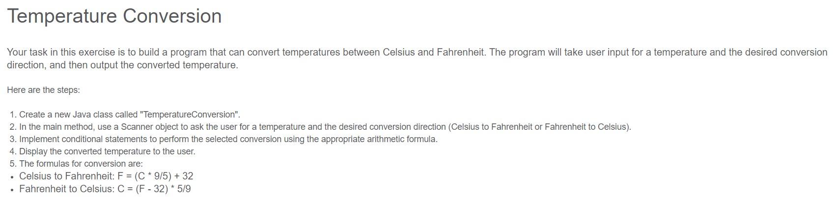  Your task in this exercise is to build a program that