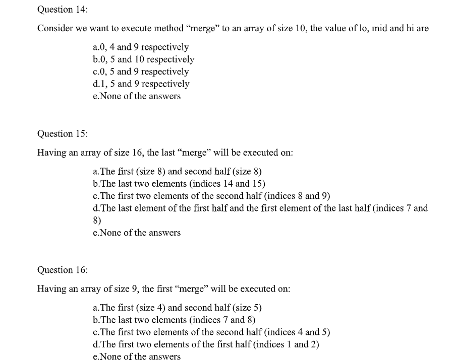  Algorithm , Hello i need the correct answer with justification please