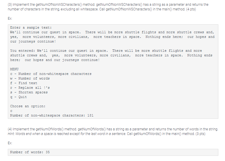 Prompt the user to enter a string of their choosing. Store the