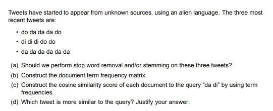 Tweets have started to appear from unknown sources, using an alien
