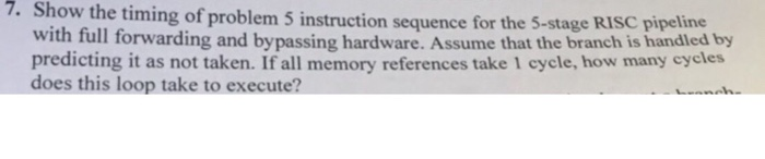 implement a branch- target buffer for the conditional branches only. Assume that