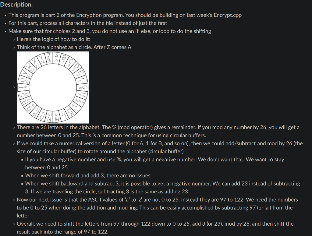/* * Program to encrypt content of a file * *