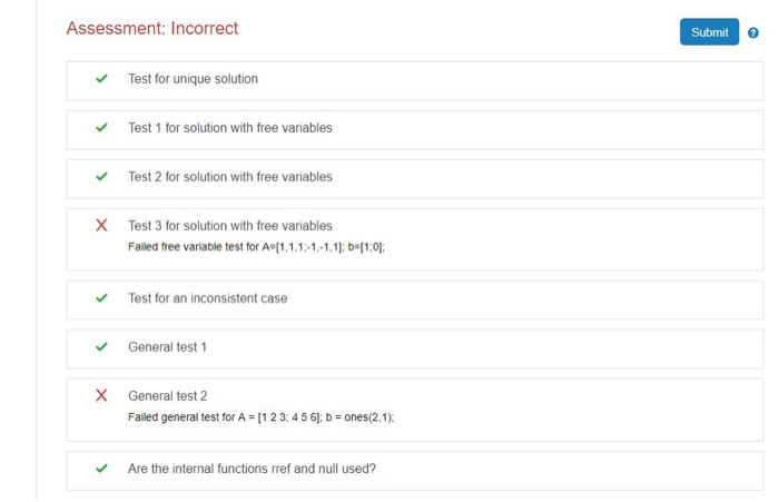 of equations from a coeficient matrix A and a coefmicient vector b.