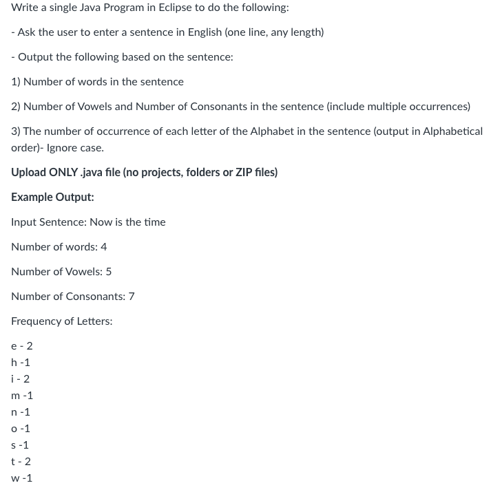  Please write in Java. Thanks Write a single Java Program in