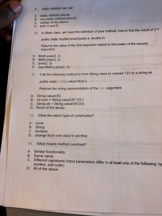 with small letter. 2. True or False? Constructors initialize data members. True