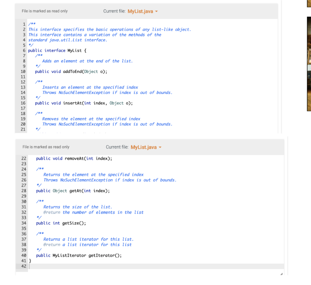 to use any of the standard Java collection types (like ArrayList) for