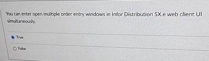  You can enter open multiple order entry windows in Infor Distribution