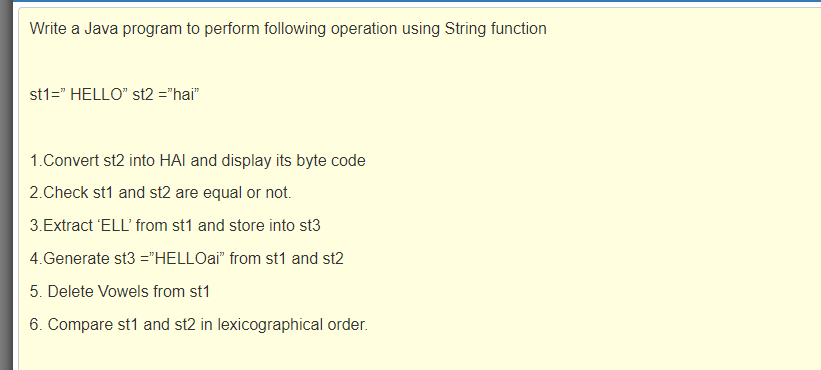  please send fast. in Java Write a Java program to perform