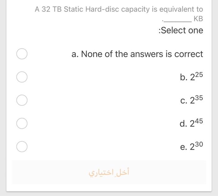 task :Select one a. Memory b. Intelligence c. Hardware d. Processor A