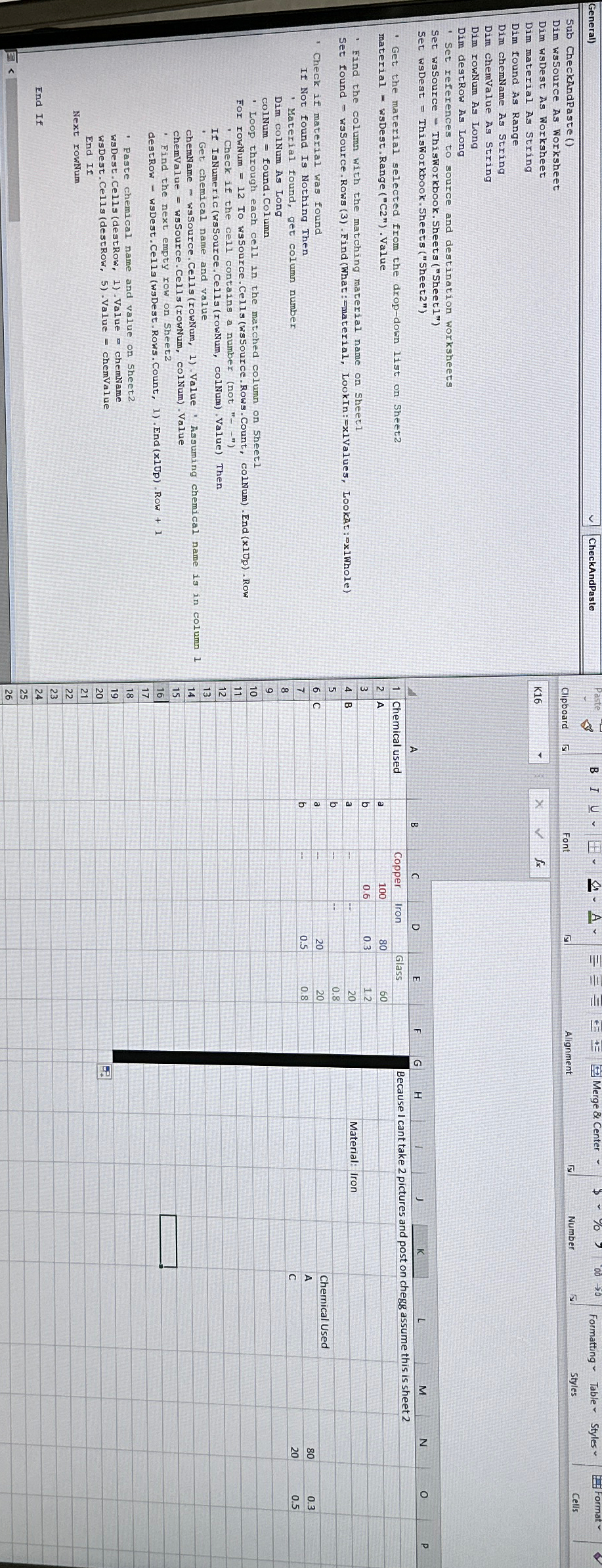  I'm trying to write a VBA sub that checks the value