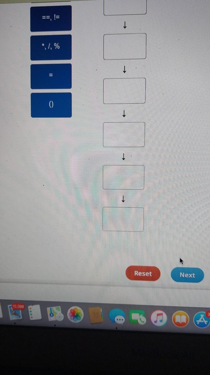 order in which they will be evaluated by the interpreter. && 11