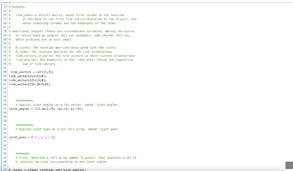 functions you created above to find the endpoints of the links in