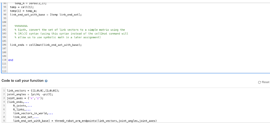assume that you have access to the functions you created in previous