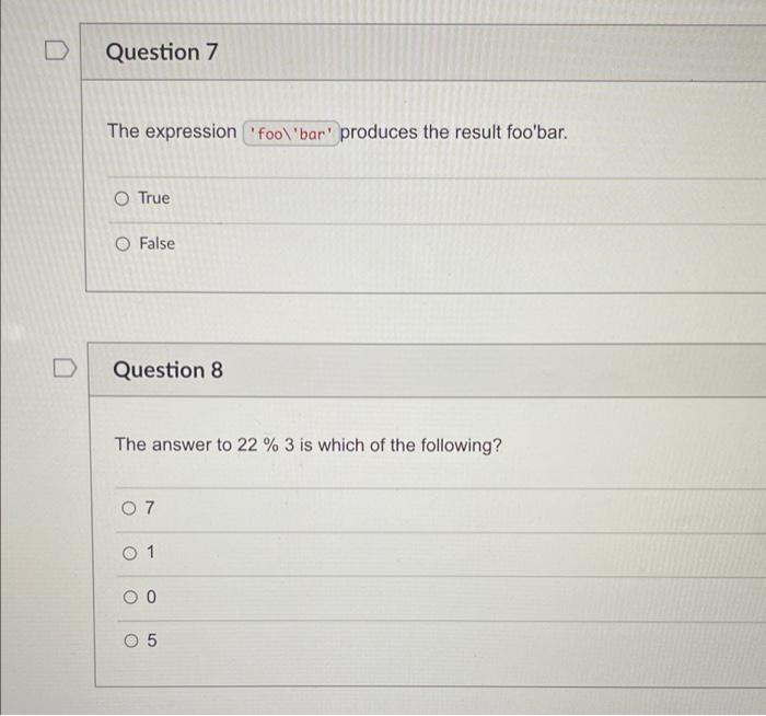 Python expression True False D Question 3 Fewer comments are better than