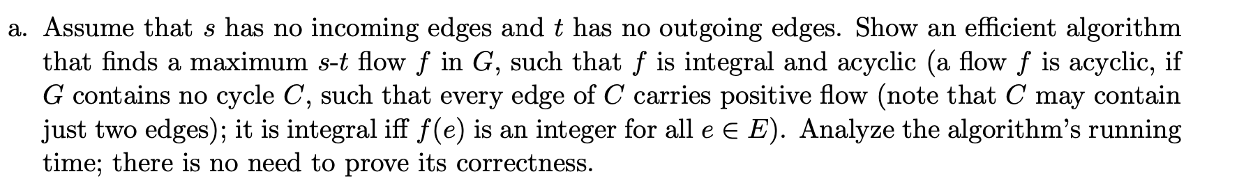 We are given a directed graph G = (V, E), with two