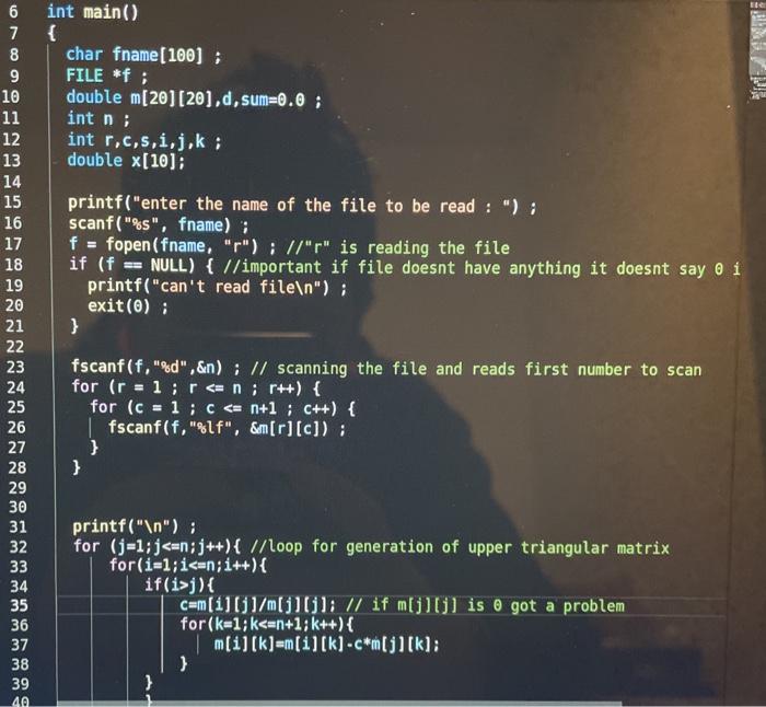  I have this code written up for my numerical analysis class.