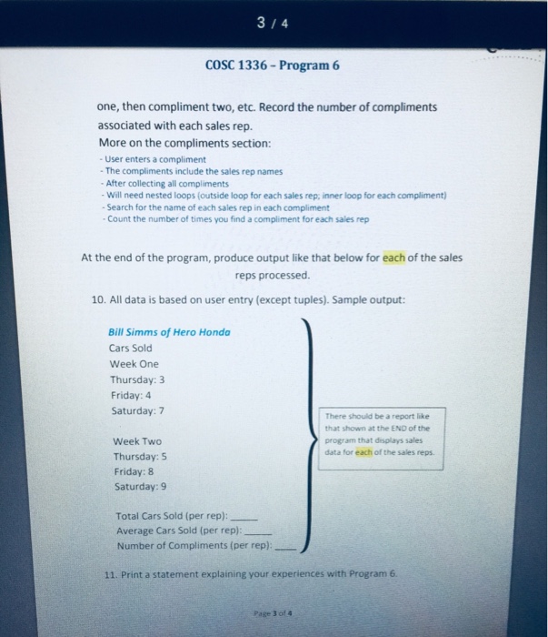 the following chapters: o Welcome! through Data Types - Sets Requirements (remember