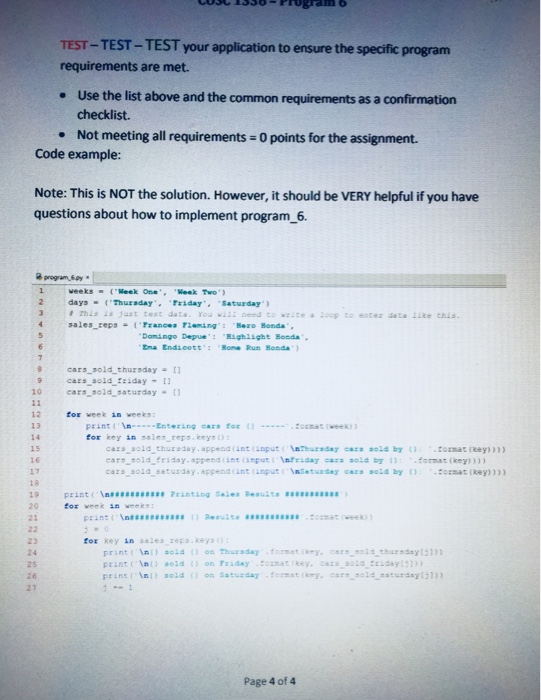 to identify the requirements by number): . Create a file using PyCharm.