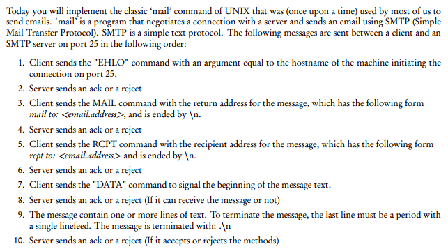 USING C PROGRAMMING IN LINUX Today you will implement the classic