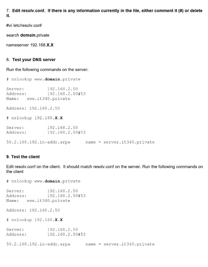 and replace what the instructions ask. 3. Edit main configuration file and