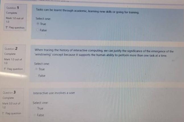  Tasks can be learnt through academic learning new skills or going