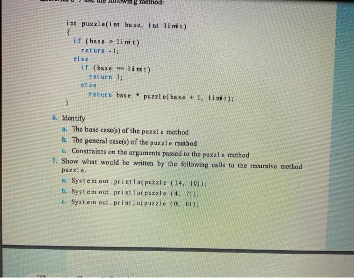 base, int limit) { if (base > limit) return -1; else if