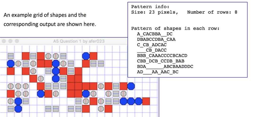 Question: This program should display FOUR different shapes. Each of the FOUR