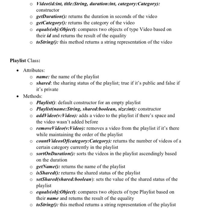 Channel(name : String, size : int) + addPlaylist(p Playlist): boolean + deletePlaylist(p: